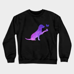 Astral Dog and Butterflies Crewneck Sweatshirt